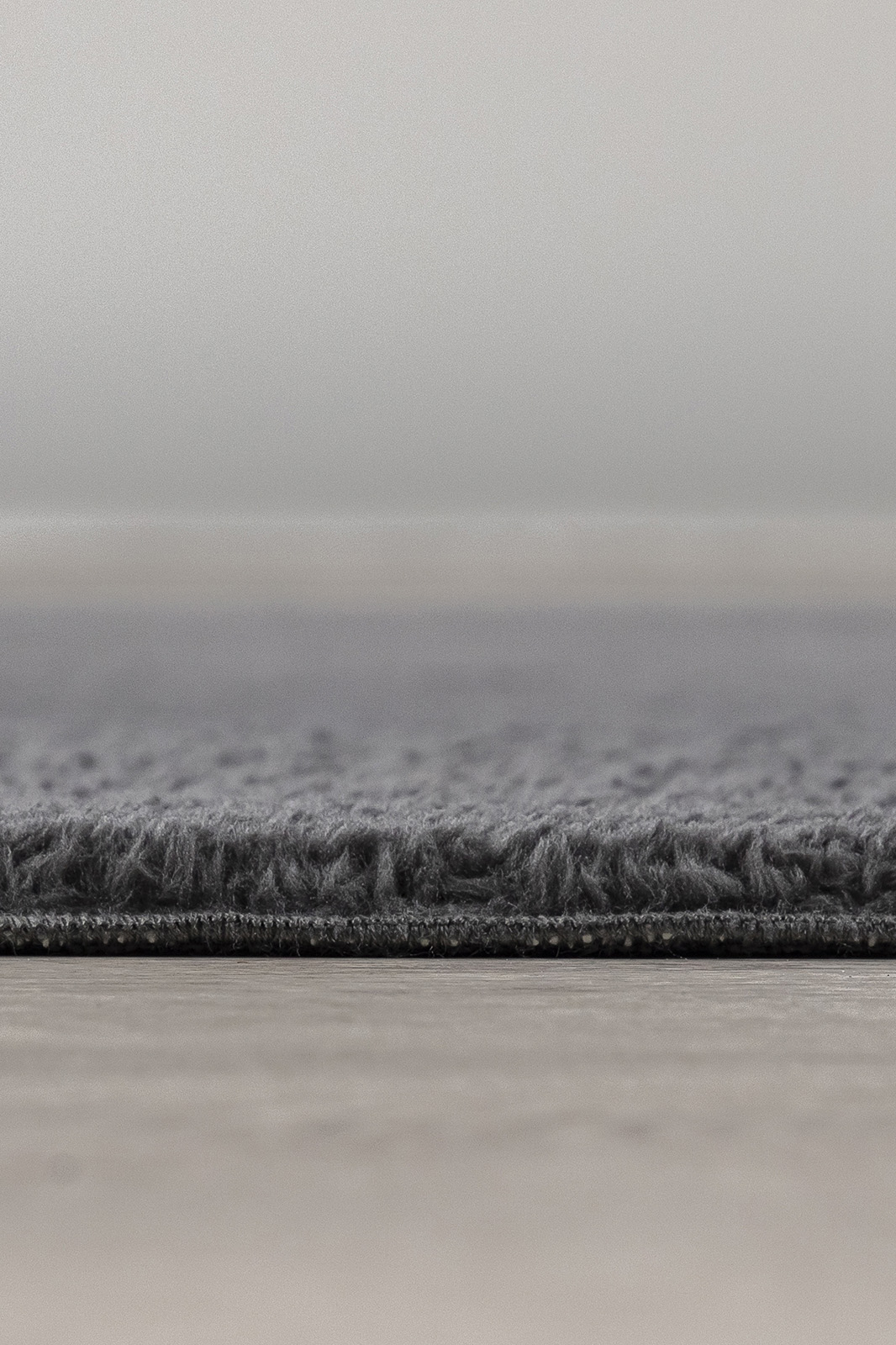 Angorahome Peluş Kaymaz Taban Koyu Gri Post Halı - 5