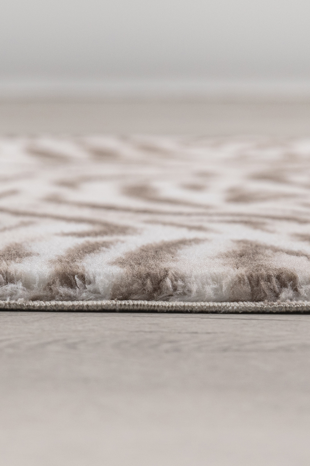 Angorahome Peluş Kaymaz Taban Kaplan Kahve Post Halı - 3