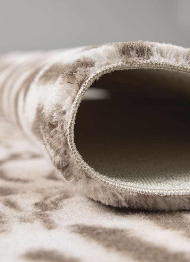 Angorahome Peluş Kaymaz Taban Kaplan Kahve Post Halı - 2