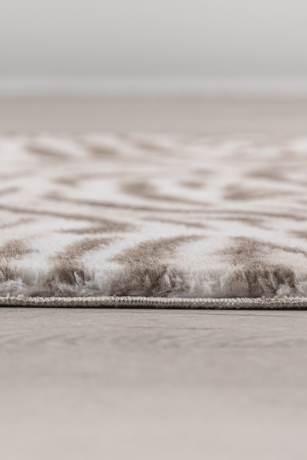 Angorahome Peluş Kaymaz Taban Kaplan Kahve Post Halı - 4