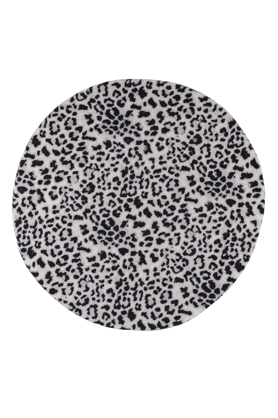 Angorahome Peluş Kaymaz Taban Leopar Siyah Post Halı - 7