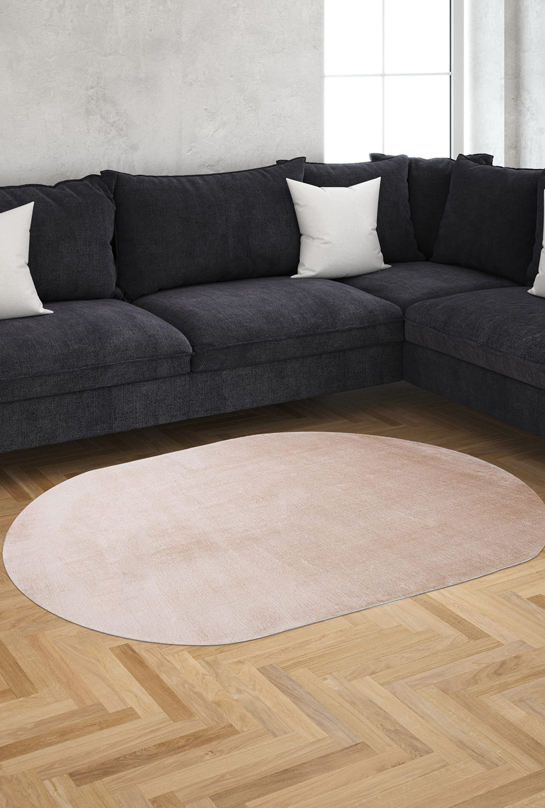 Angora Home Peluş Kaymaz Taban Vizon Post Halı - 6