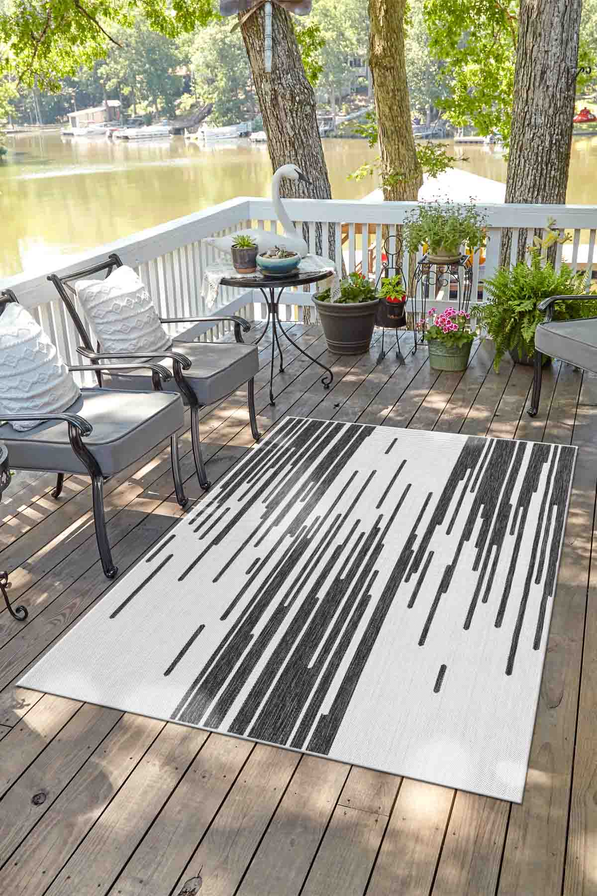 Angorahome Avlu Koleksiyonu Dokuma Makine Halısı AV1001 150 x 240 Dikdörtgen - 2