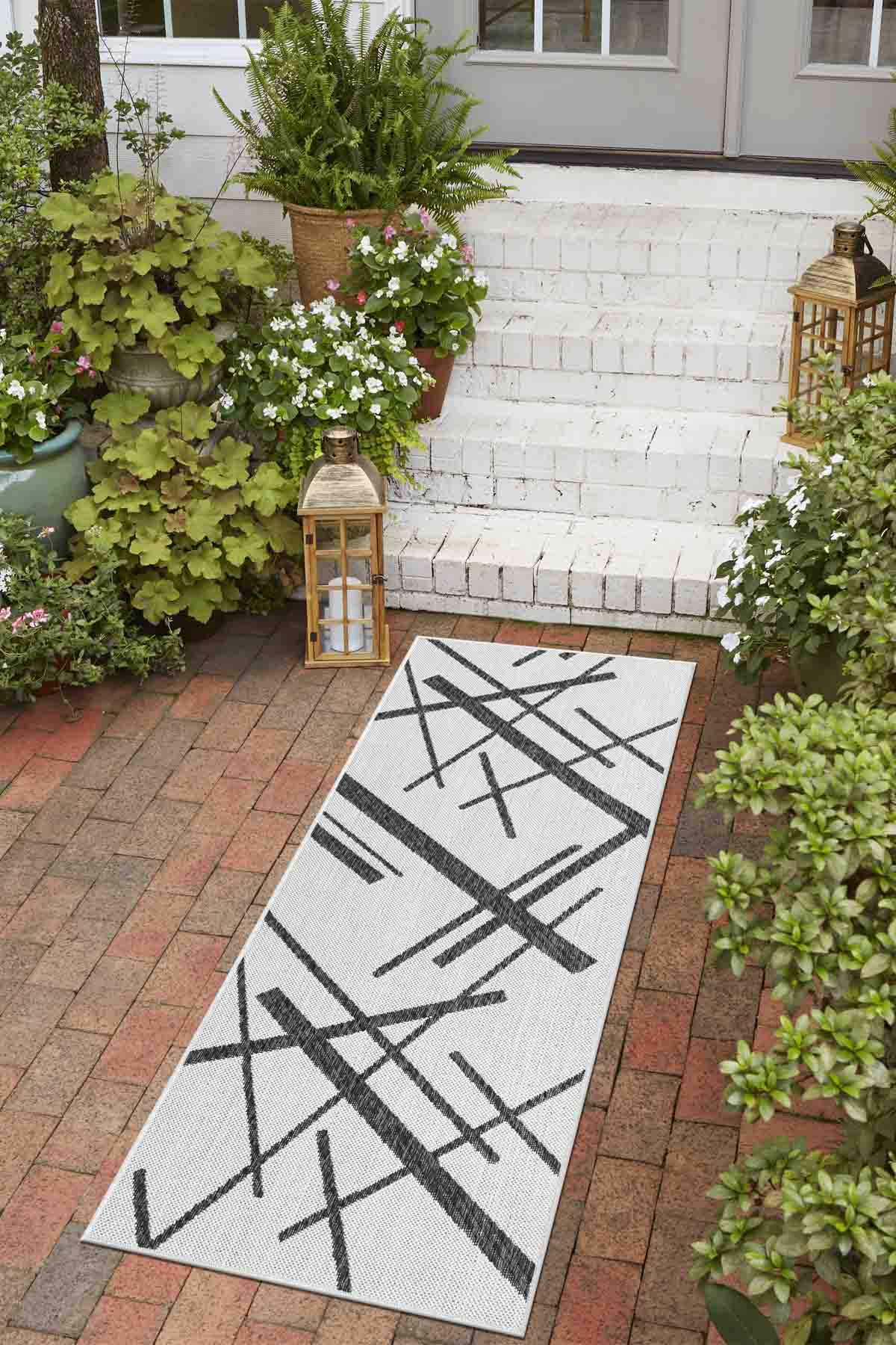 Angorahome Avlu Koleksiyonu Dokuma Makine Halısı AV1003 80 x 360 Dikdörtgen - 2