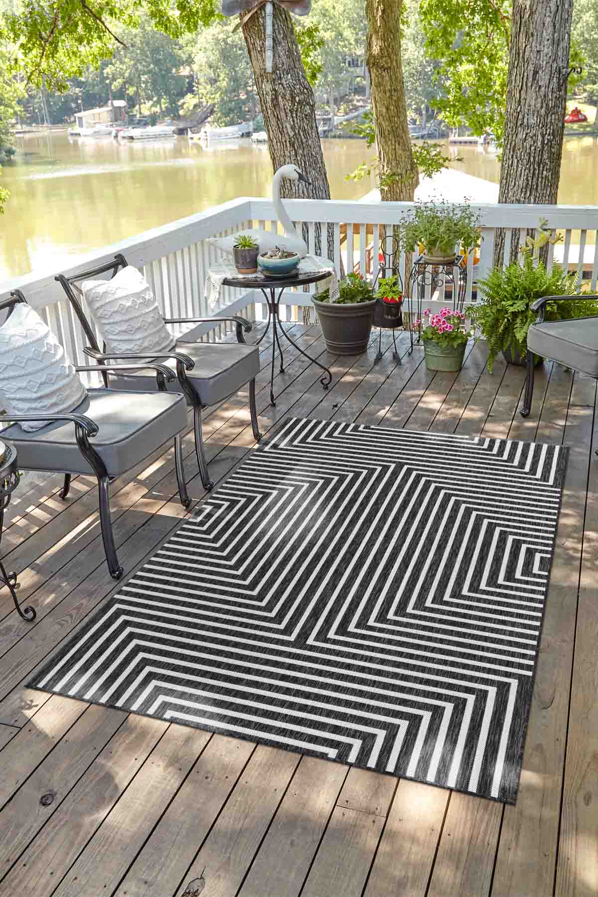 Angorahome Avlu Koleksiyonu Dokuma Makine Halısı AV1008 120 x 180 Dikdörtgen - 2