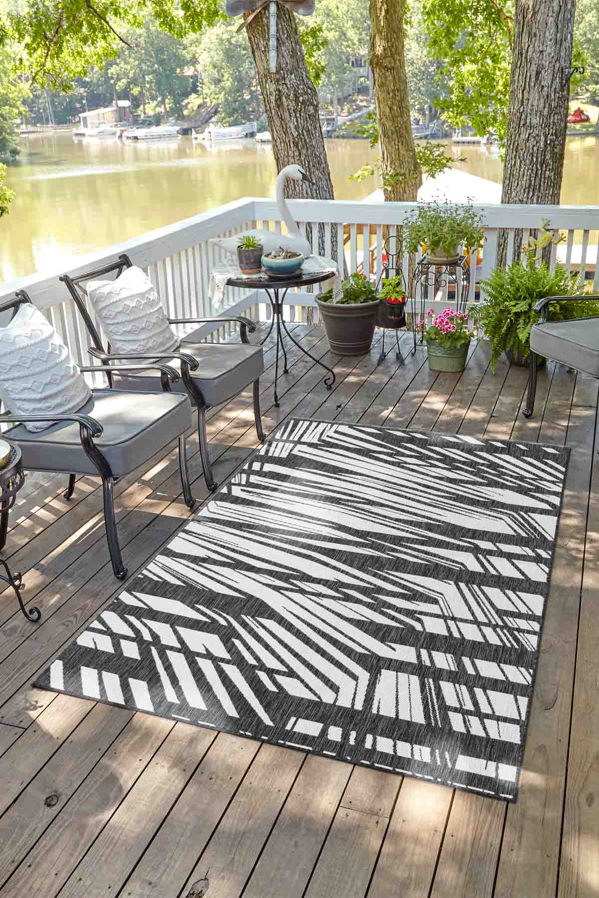 Angorahome Avlu Koleksiyonu Dokuma Makine Halısı AV1009 150 x 240 Dikdörtgen - 2