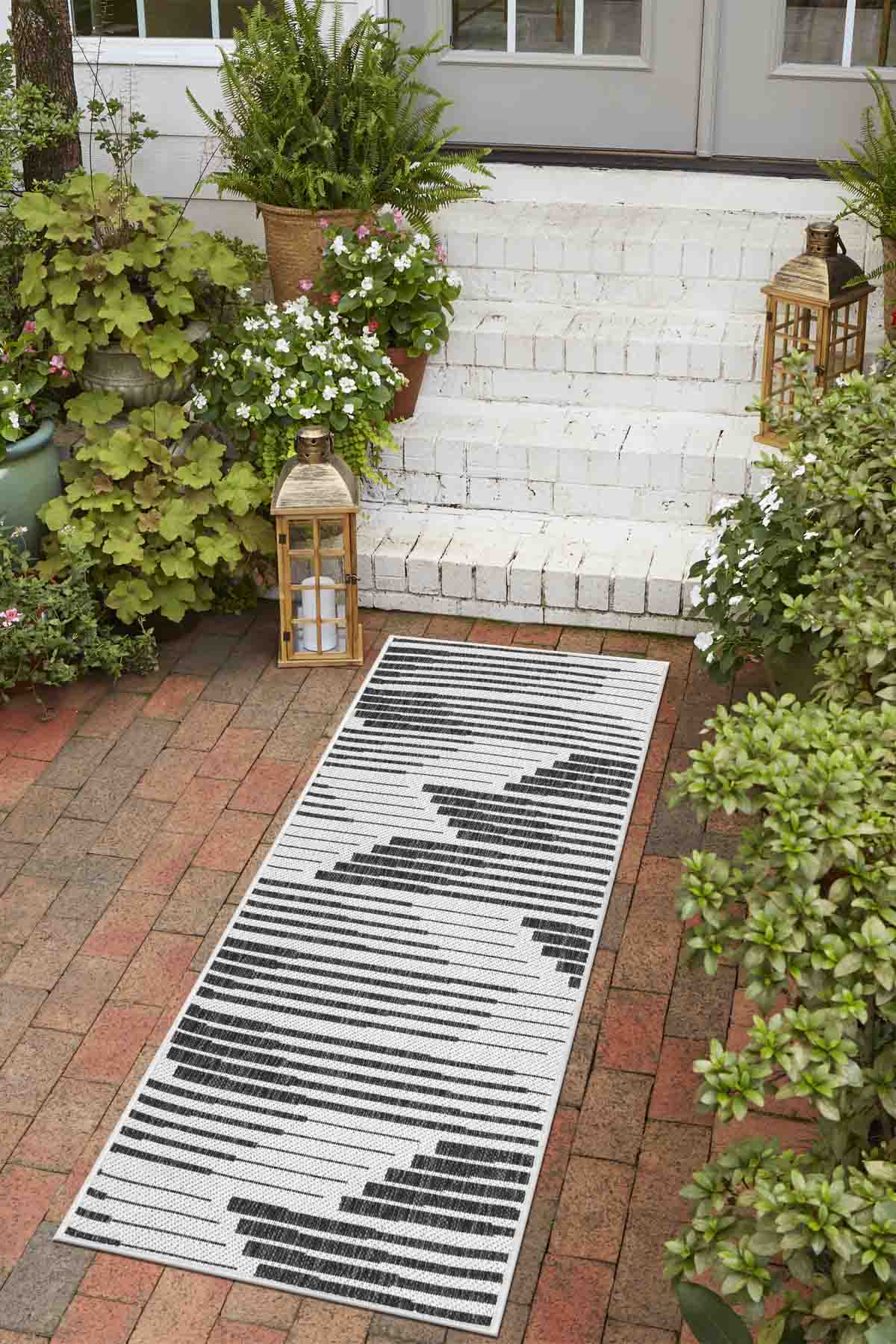 Angorahome Avlu Koleksiyonu Dokuma Makine Halısı AV1010 80 x 360 Dikdörtgen - 2