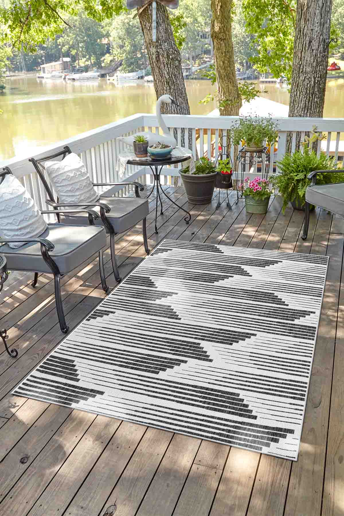 Angorahome Avlu Koleksiyonu Dokuma Makine Halısı AV1010 180 x 270 Dikdörtgen - 2