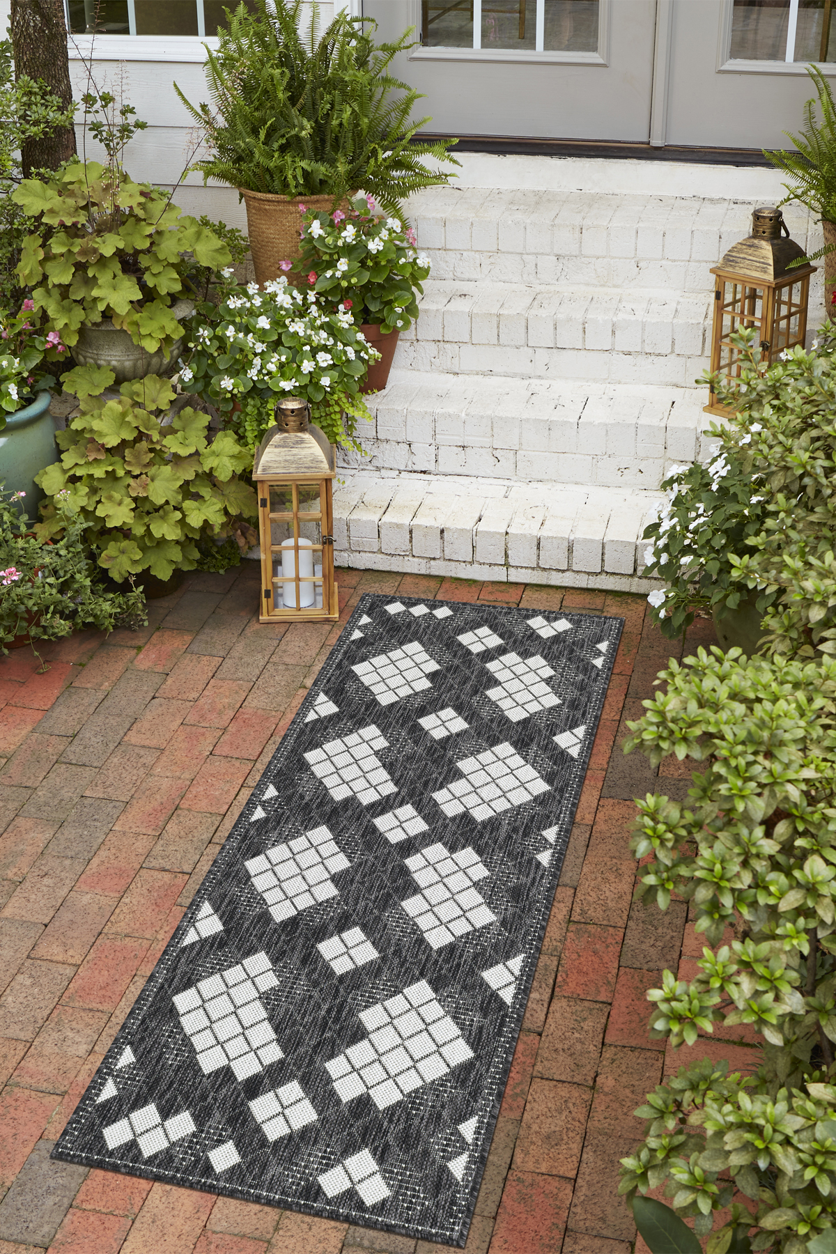 Angorahome Avlu Koleksiyonu Dokuma Makine Halısı AV1011 80 x 360 Dikdörtgen - 2