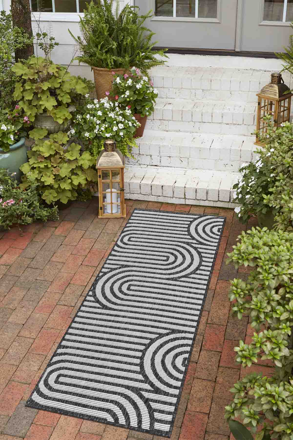 Angorahome Avlu Koleksiyonu Dokuma Makine Halısı AV1012 80 x 360 Dikdörtgen - 2