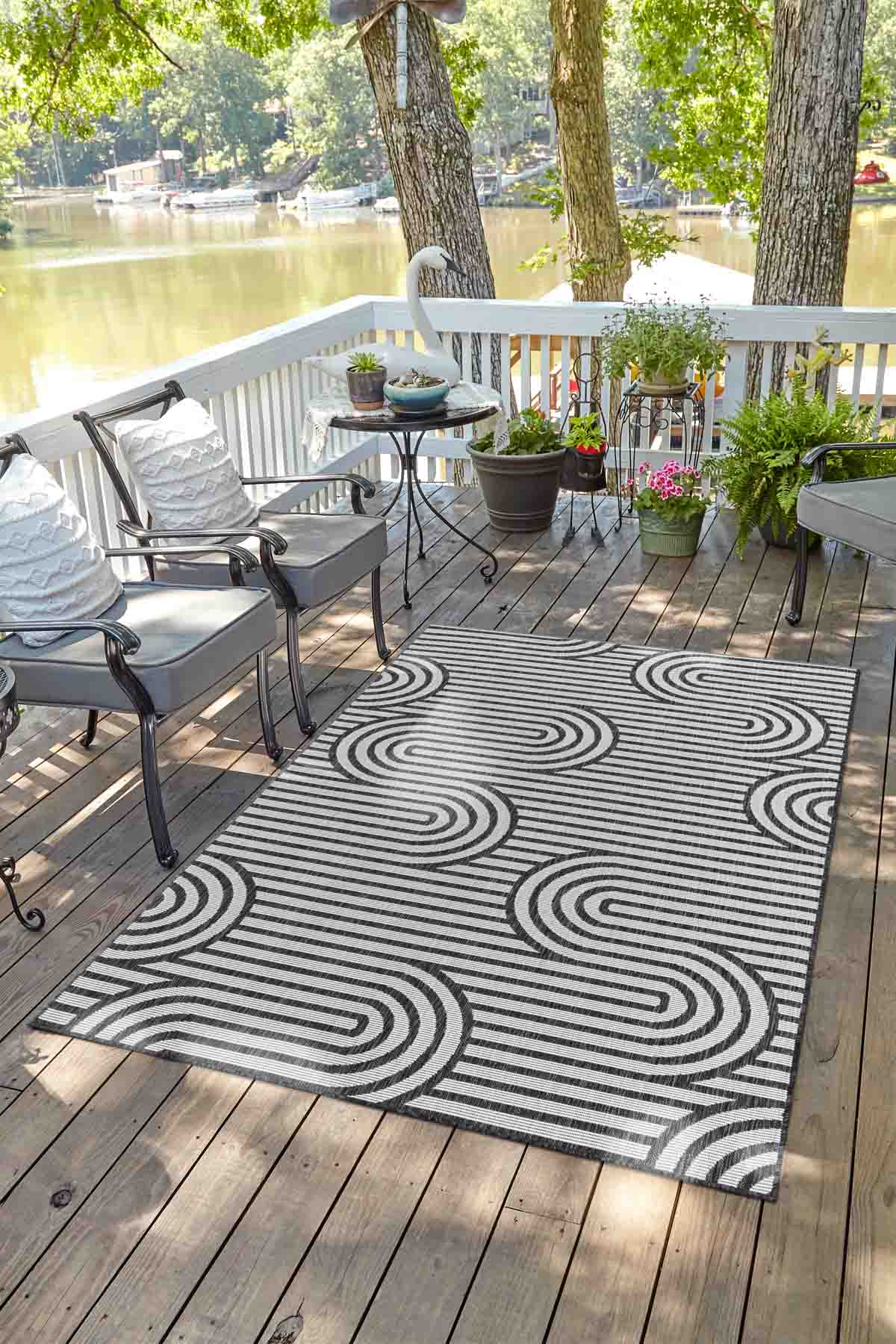 Angorahome Avlu Koleksiyonu Dokuma Makine Halısı AV1012 180 x 270 Dikdörtgen - 2