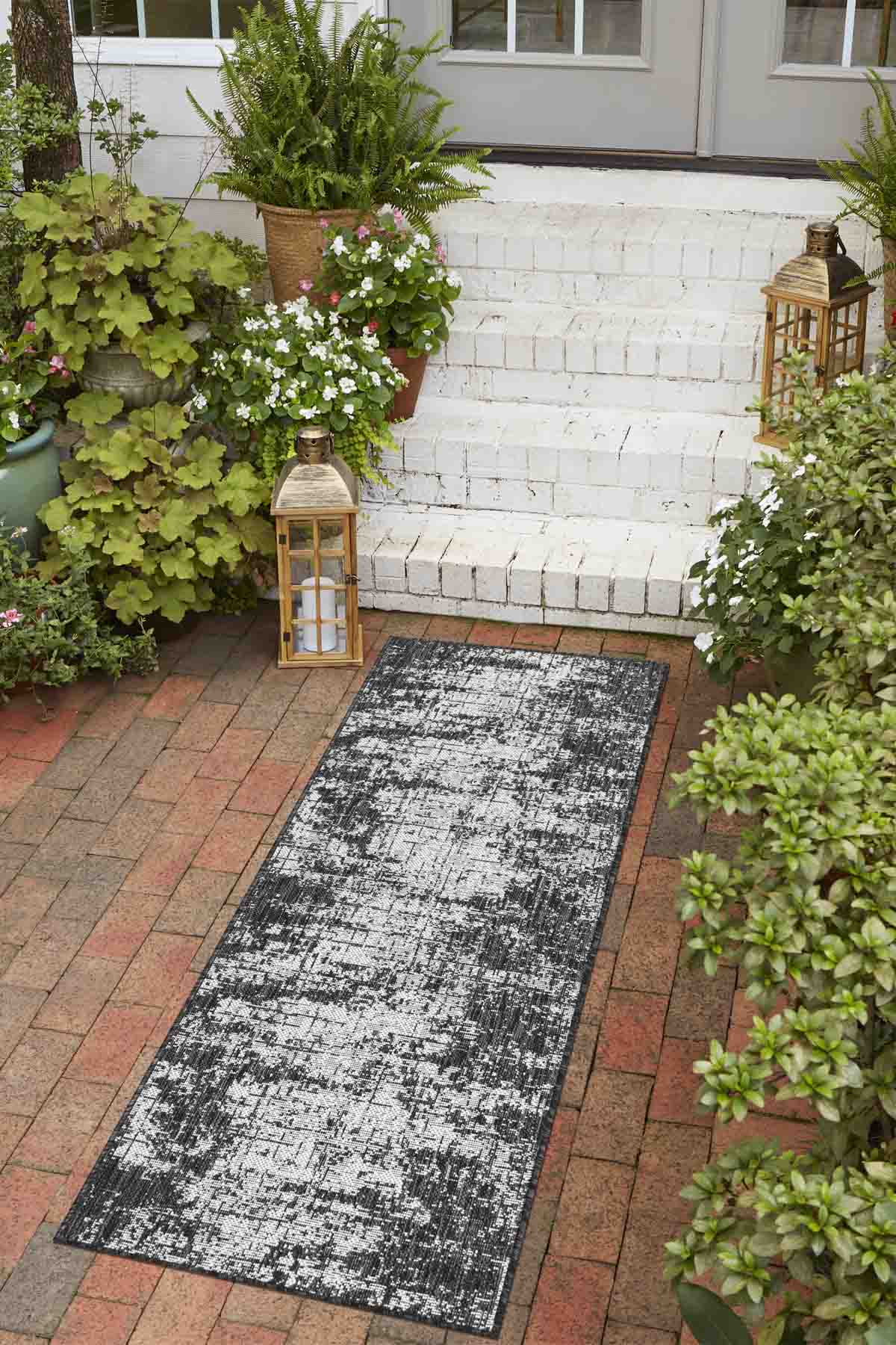 Angorahome Avlu Koleksiyonu Dokuma Makine Halısı AV1013 80 x 360 Dikdörtgen - 2