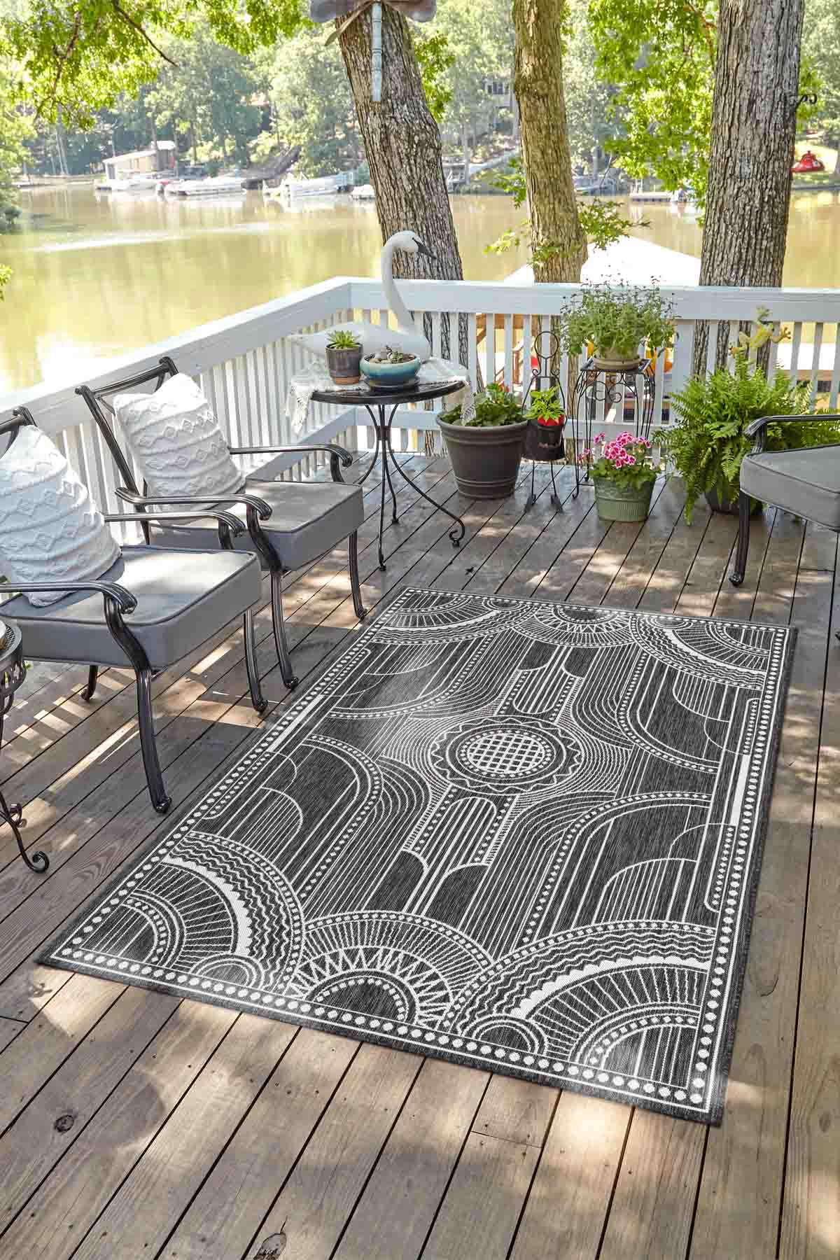 Angorahome Avlu Koleksiyonu Dokuma Makine Halısı AV1014 180 x 270 Dikdörtgen - 2