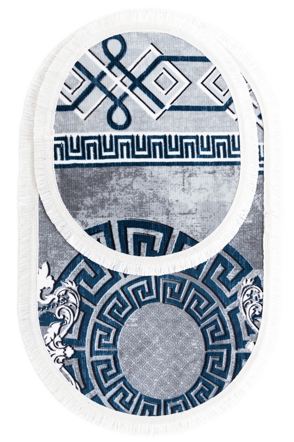 Angorahome Peluş 2li Banyo  Paspas Takımı (50x60 & 60x100) - 6