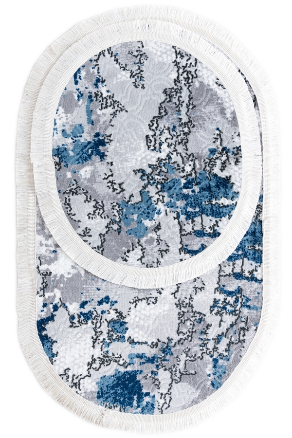 Angorahome Peluş 2li Banyo  Paspas Takımı (50x60 & 60x100) - 6