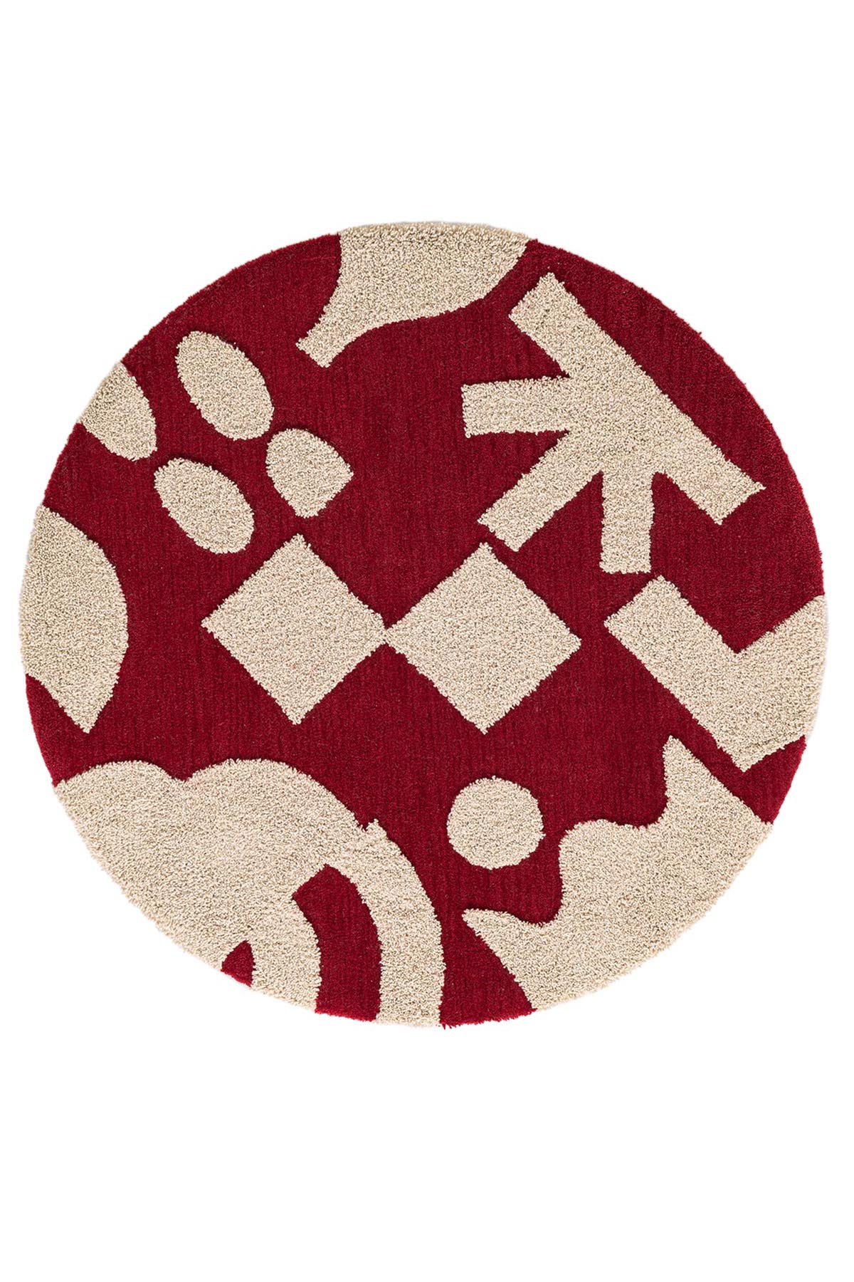 Angorahome Cielo Robotuft  Yün Halı RT1003 100 x 100 Yuvarlak - 6