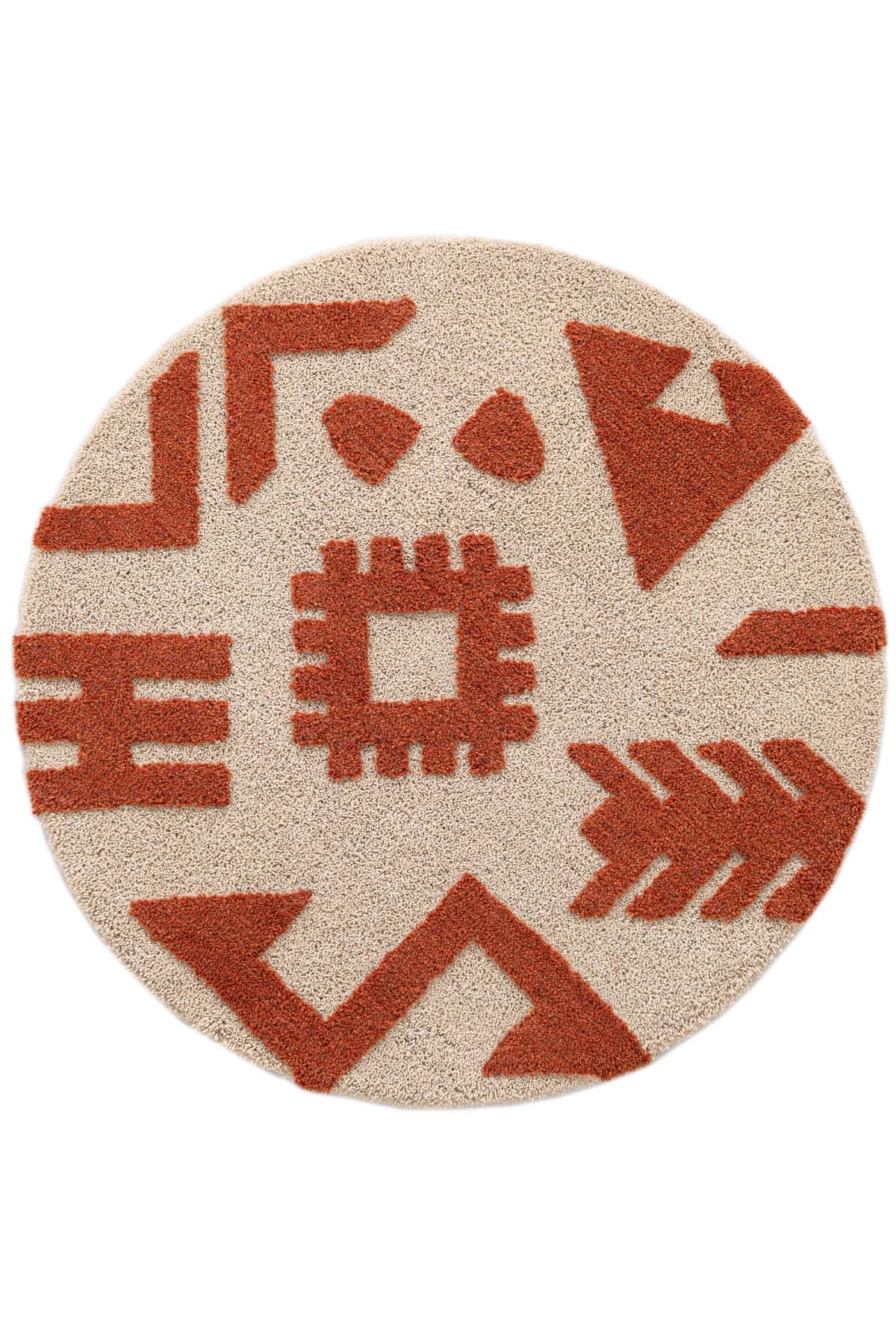 Angorahome Cielo Robotuft  Yün Halı RT1011 100 x 100 Yuvarlak - 6