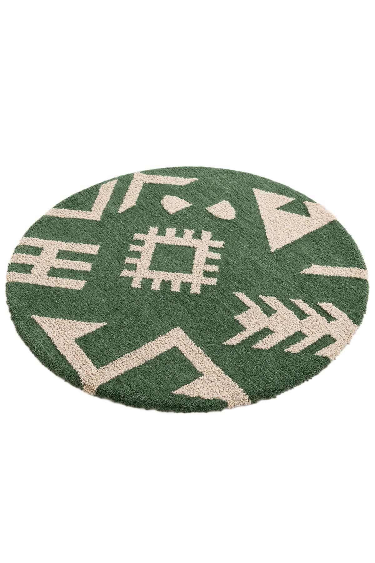 Angorahome Cielo Robotuft Yün Halı RT1012 100 x 100 Yuvarlak - 2