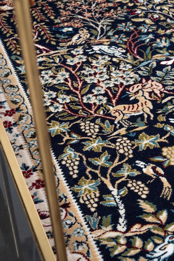 Angorahome Ethnic Makine Halısı 1529NVY 90 x 150 Dikdörtgen - 4