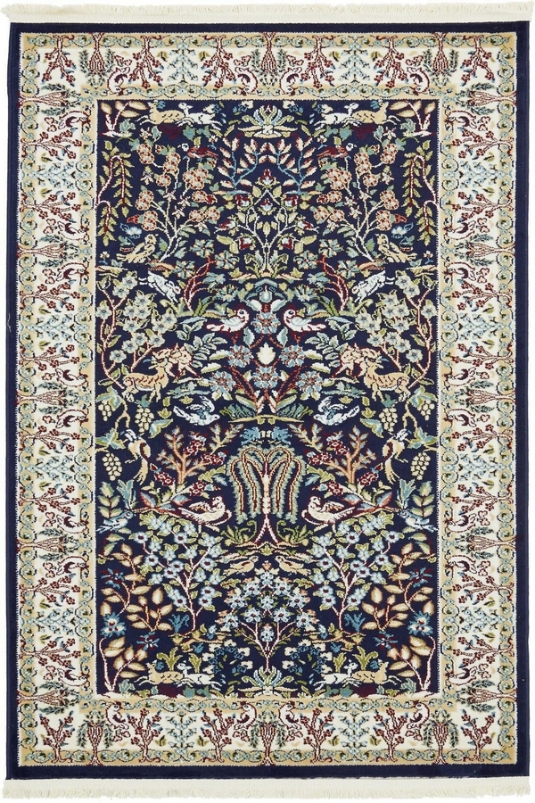 Angorahome Ethnic Makine Halısı 1529NVY 90 x 150 Dikdörtgen - 9
