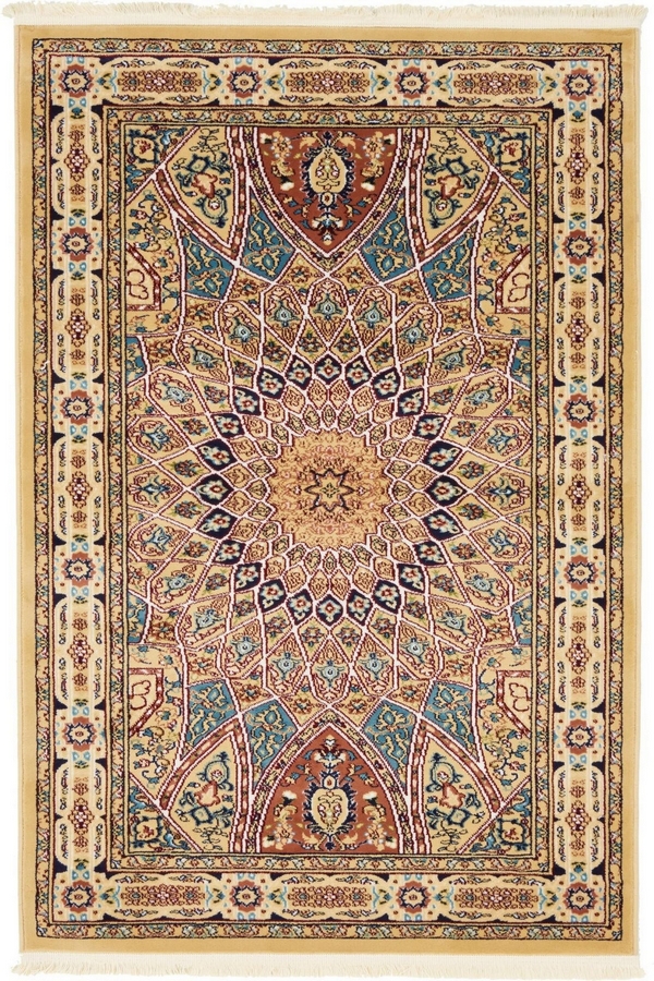 Angorahome Ethnic Makine Halısı 1531BJ 90 x 150 Dikdörtgen - 9