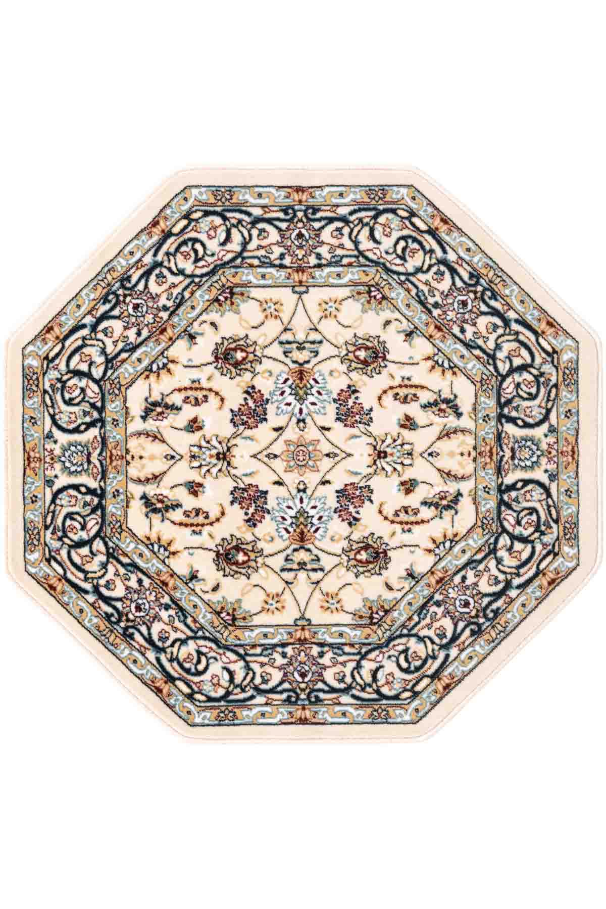 Angorahome Ethnic Makine Halısı 1544FL 100 x 100 Sekizgen - 5