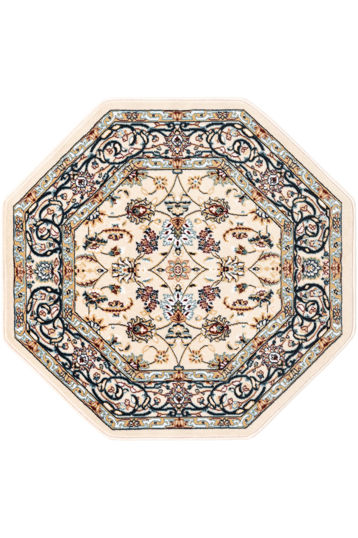 Angorahome Ethnic Makine Halısı 1544FL 120 x 120 Sekizgen - 5