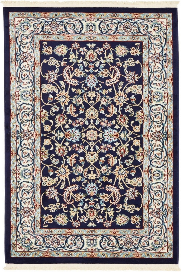 Angorahome Ethnic Makine Halısı 1544NVY 90 x 150 Dikdörtgen - 9
