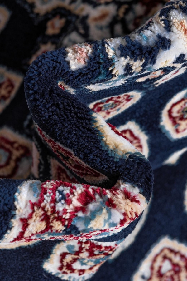 Angorahome Ethnic Makine Halısı 1565NVY 90 x 150 Dikdörtgen - 6