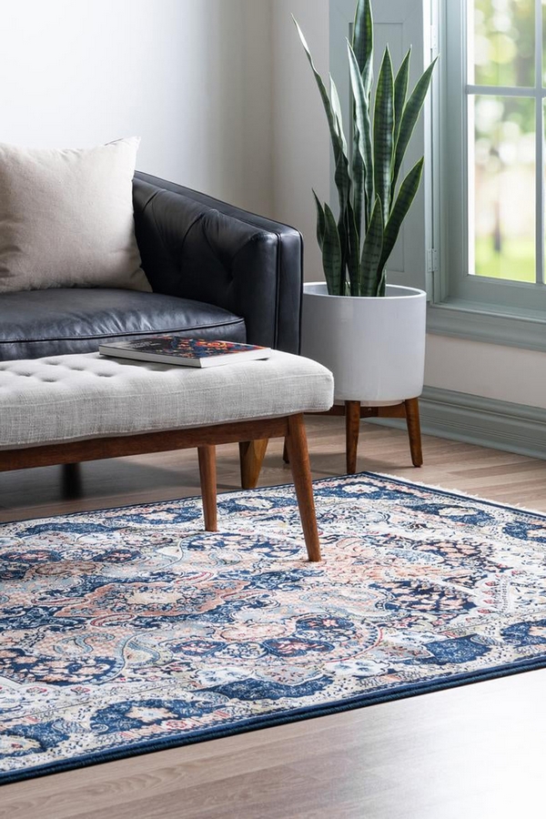 Angorahome Ethnic Makine Halısı 1608NVY 150 x 245 Dikdörtgen - 2