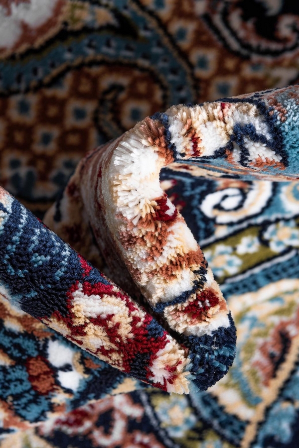 Angorahome Ethnic Makine Halısı 1608NVY 150 x 245 Dikdörtgen - 6