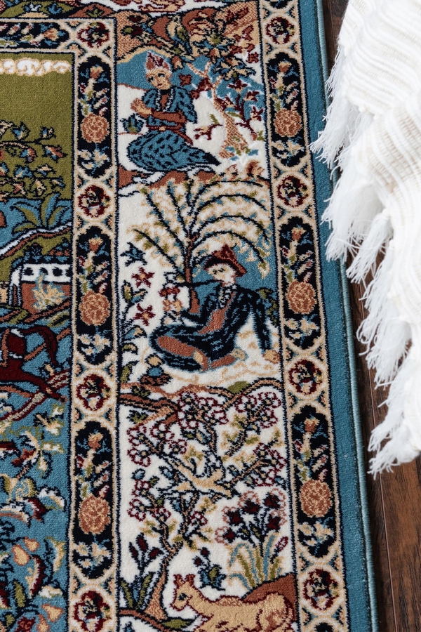 Angorahome Ethnic Makine Halısı 1610MV 100 x 100 Yuvarlak - 8