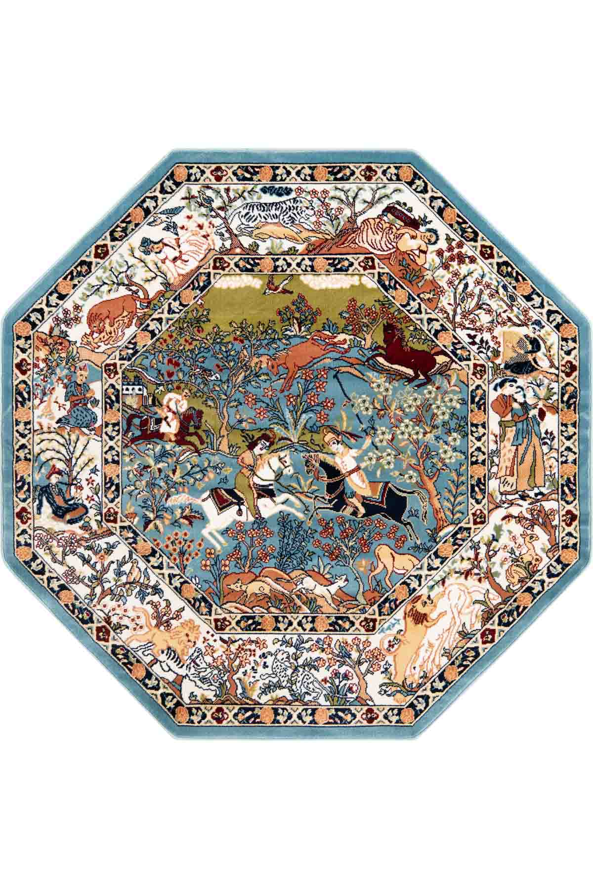 Angorahome Ethnic Makine Halısı 1610MV 240 x 240 Sekizgen - 6