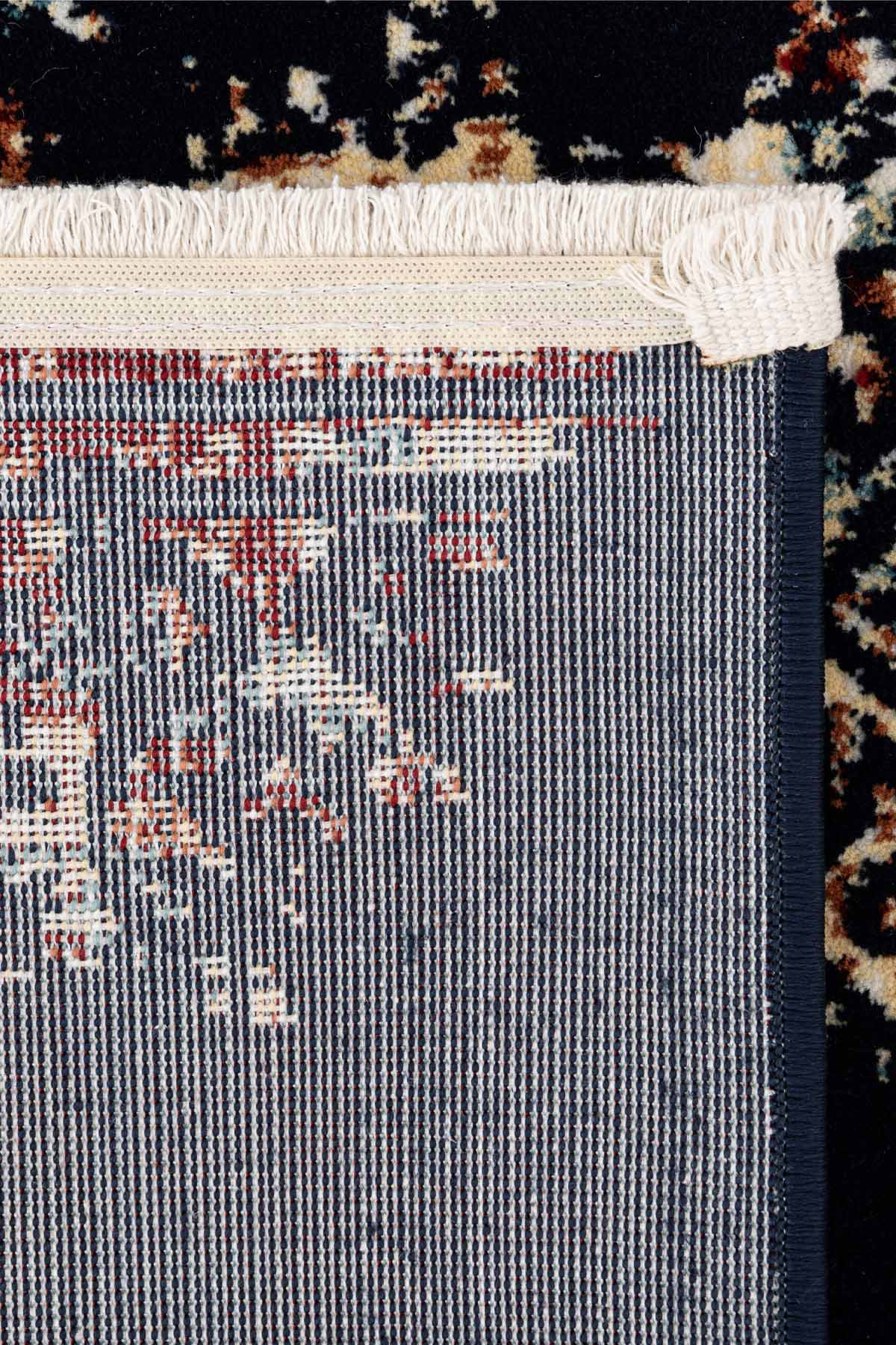 Angorahome Ethnic Dokuma Makine Halısı 1915NVY 80 x 305 Dikdörtgen - 7