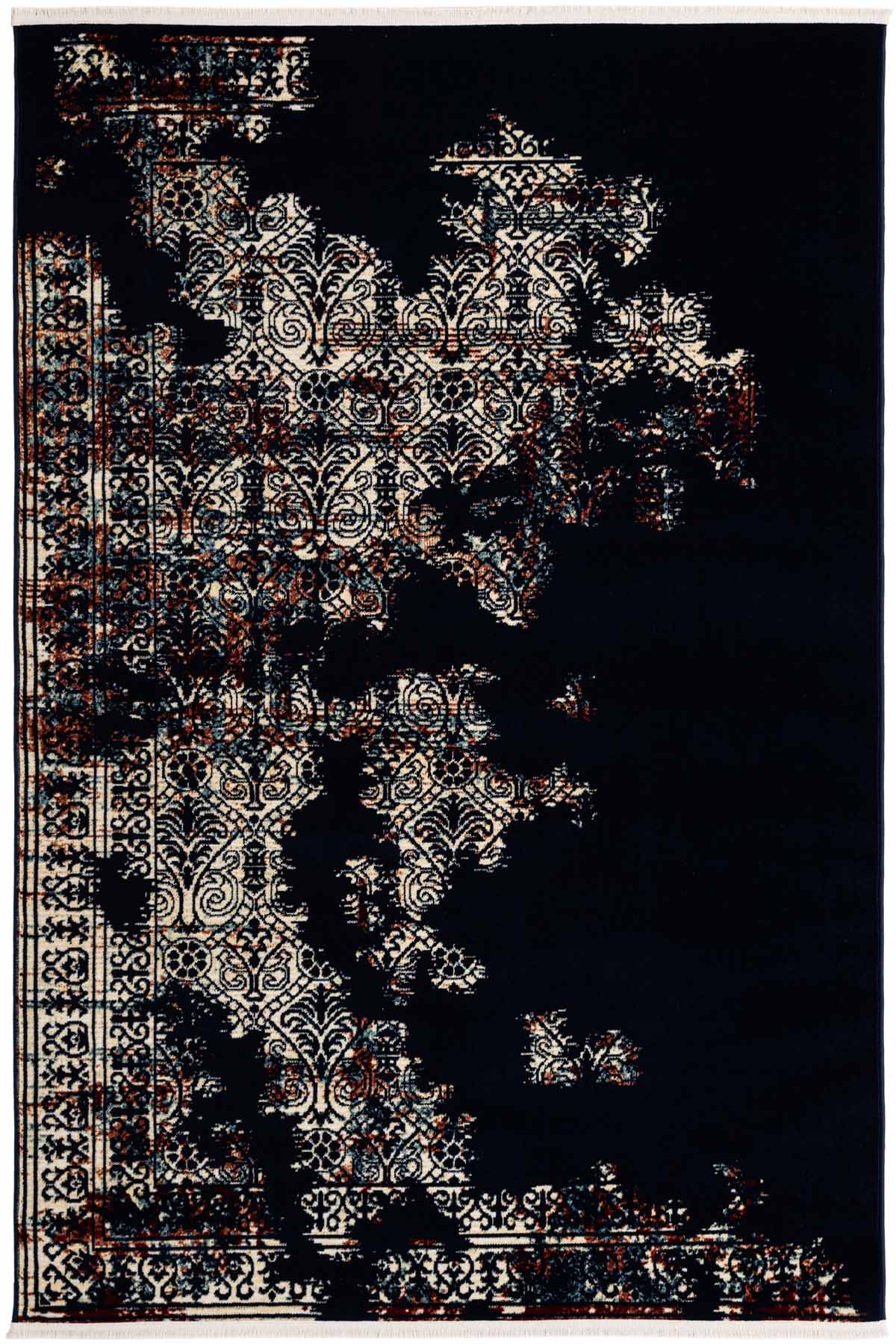 Angorahome Ethnic Dokuma Makine Halısı 1915NVY 160 x 245 Dikdörtgen - 10