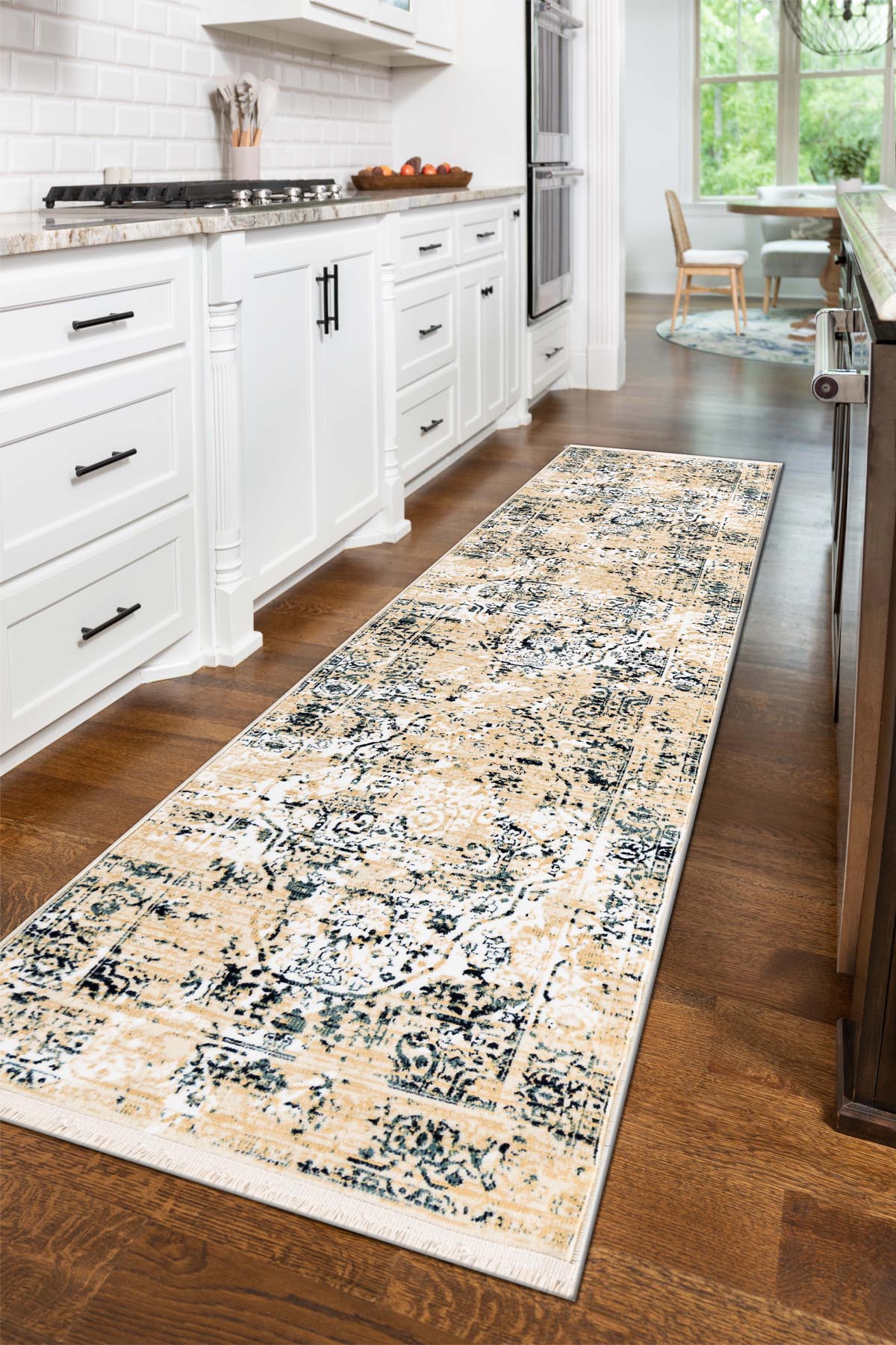 Angorahome Ethnic Dokuma Makine Halısı 1920KR 80 x 305 Dikdörtgen - 2