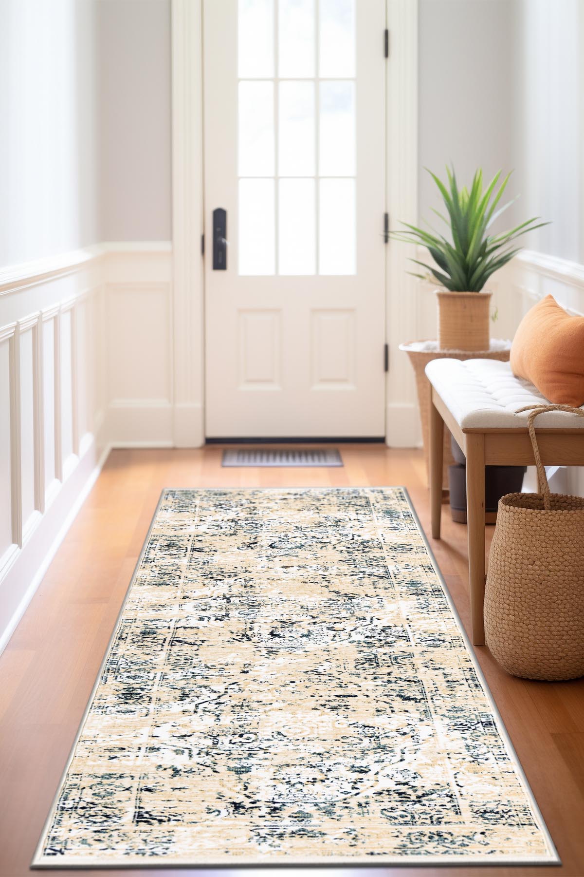 Angorahome Ethnic Dokuma Makine Halısı 1920KR 80 x 305 Dikdörtgen - 5