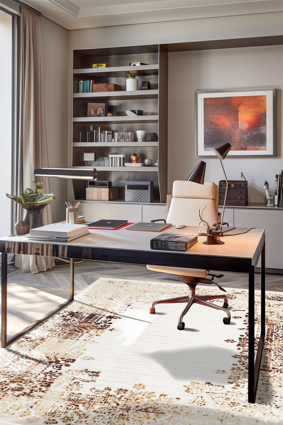 Angorahome Ethnic Dokuma Makine Halısı 1921KR 125 x 185 Dikdörtgen - 4