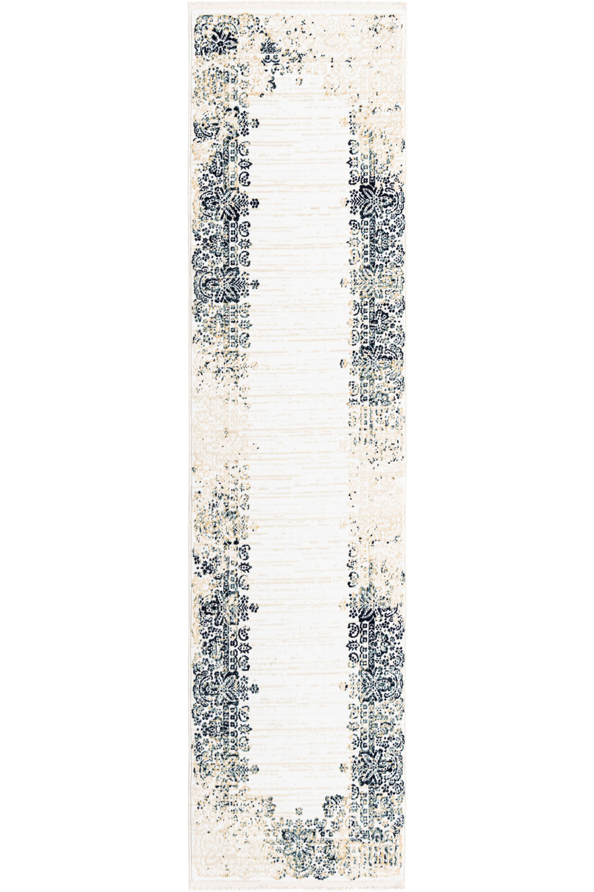 Angorahome Ethnic Dokuma Makine Halısı 1922NVY 80 x 305 Dikdörtgen - 10