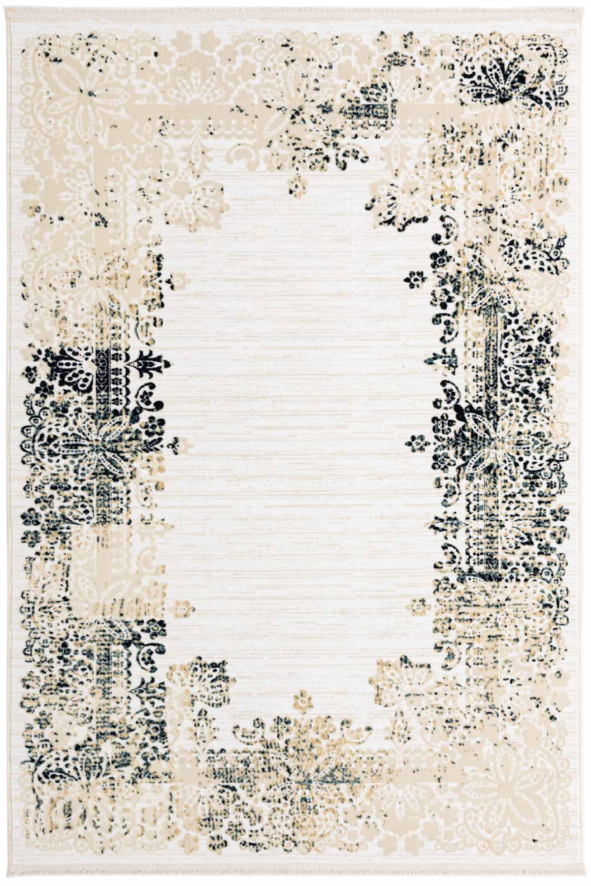 Angorahome Ethnic Dokuma Makine Halısı 1922NVY 215 x 305 Dikdörtgen - 10