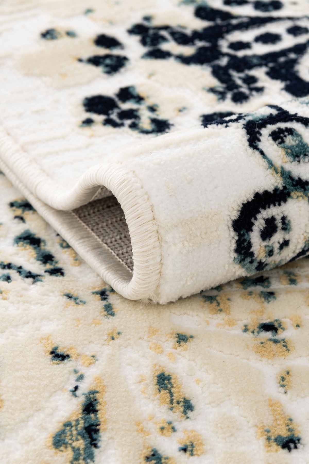 Angorahome Ethnic Dokuma Makine Halısı 1922NVY 215 x 305 Dikdörtgen - 6