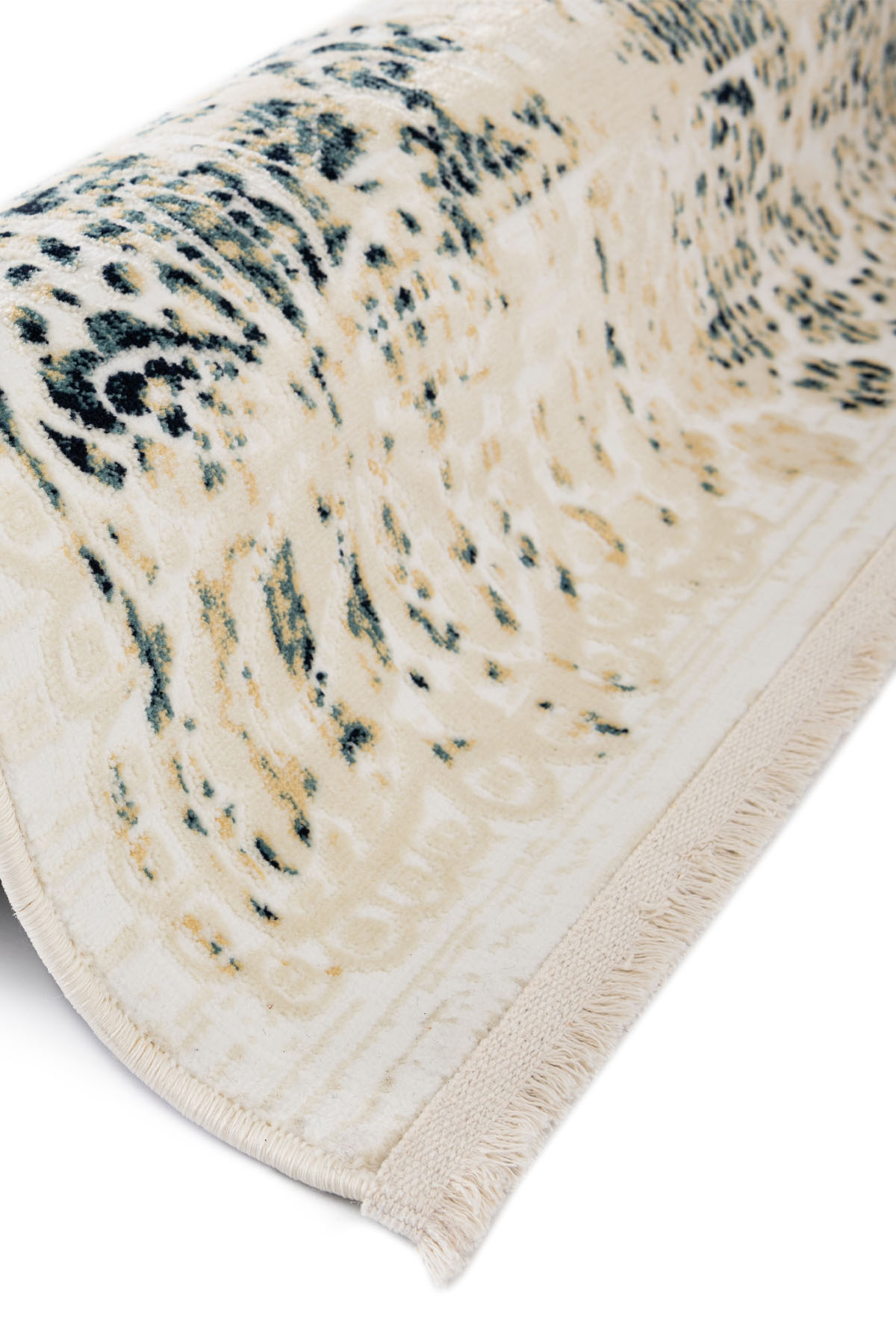 Angorahome Ethnic Dokuma Makine Halısı 1922NVY 160 x 160 Yuvarlak - 9