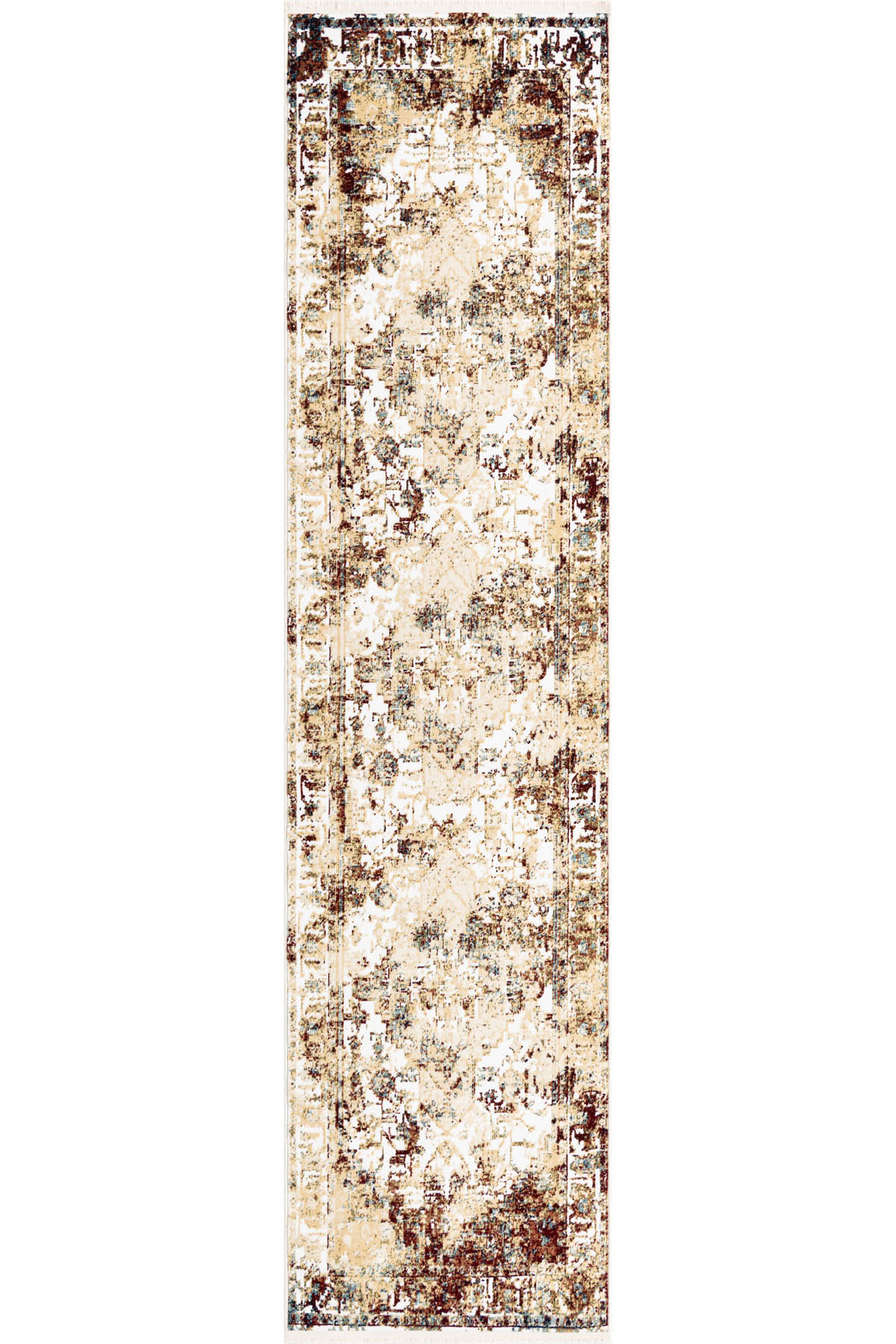 Angorahome Ethnic Dokuma Makine Halısı 1923BD 80 x 305 Dikdörtgen - 10