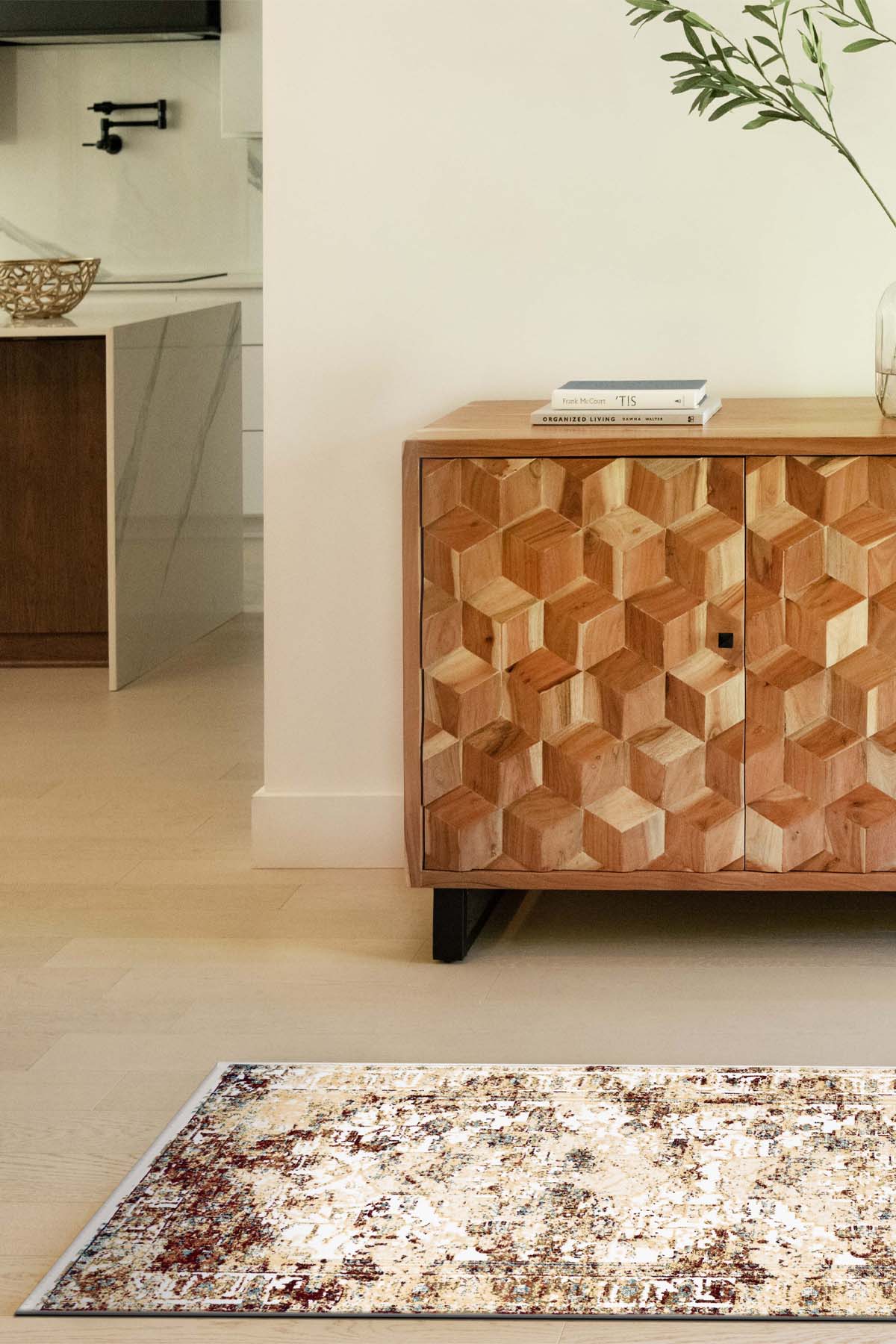 Angorahome Ethnic Dokuma Makine Halısı 1923BD 80 x 305 Dikdörtgen - 4