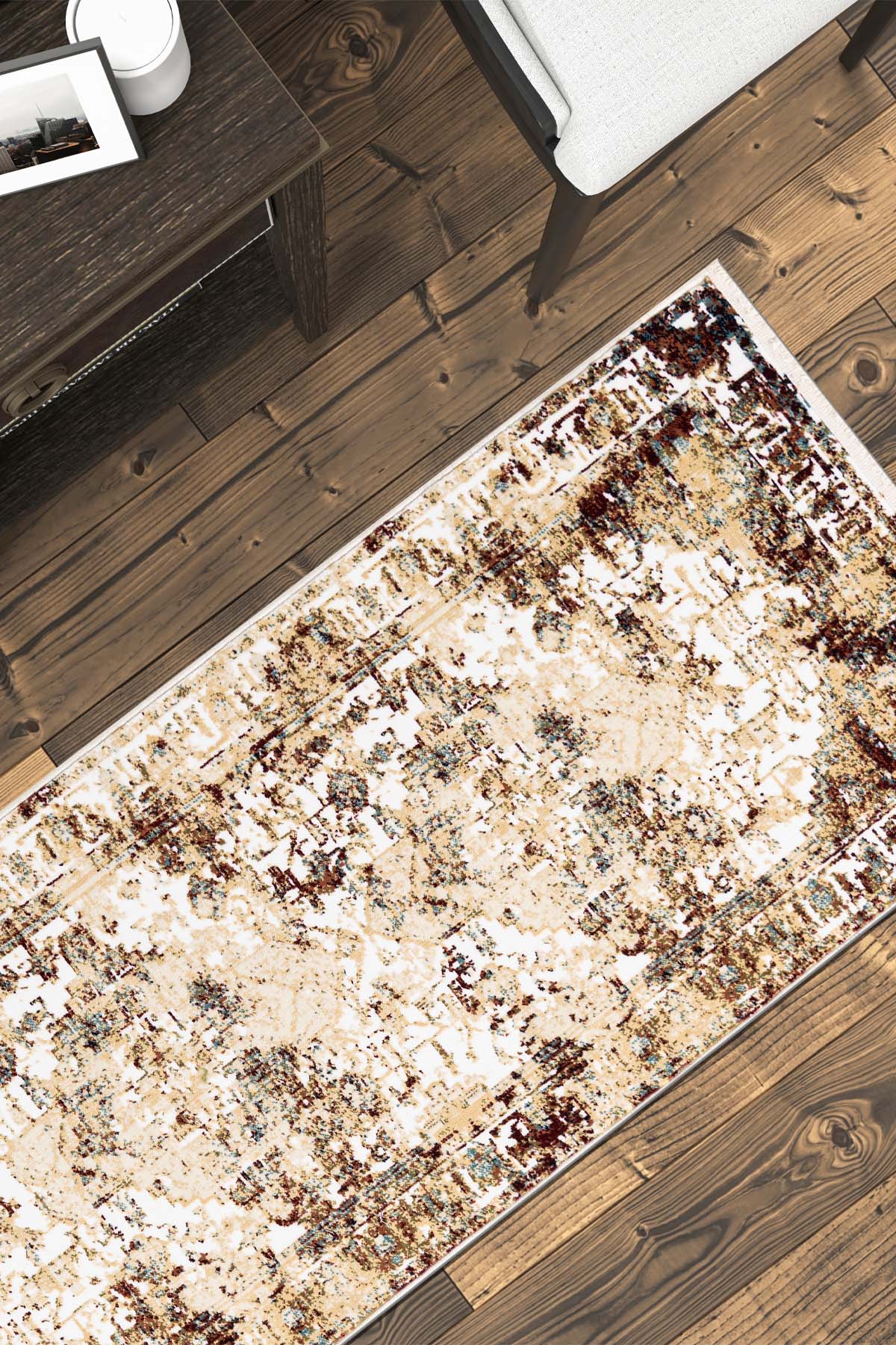 Angorahome Ethnic Dokuma Makine Halısı 1923BD 80 x 305 Dikdörtgen - 5