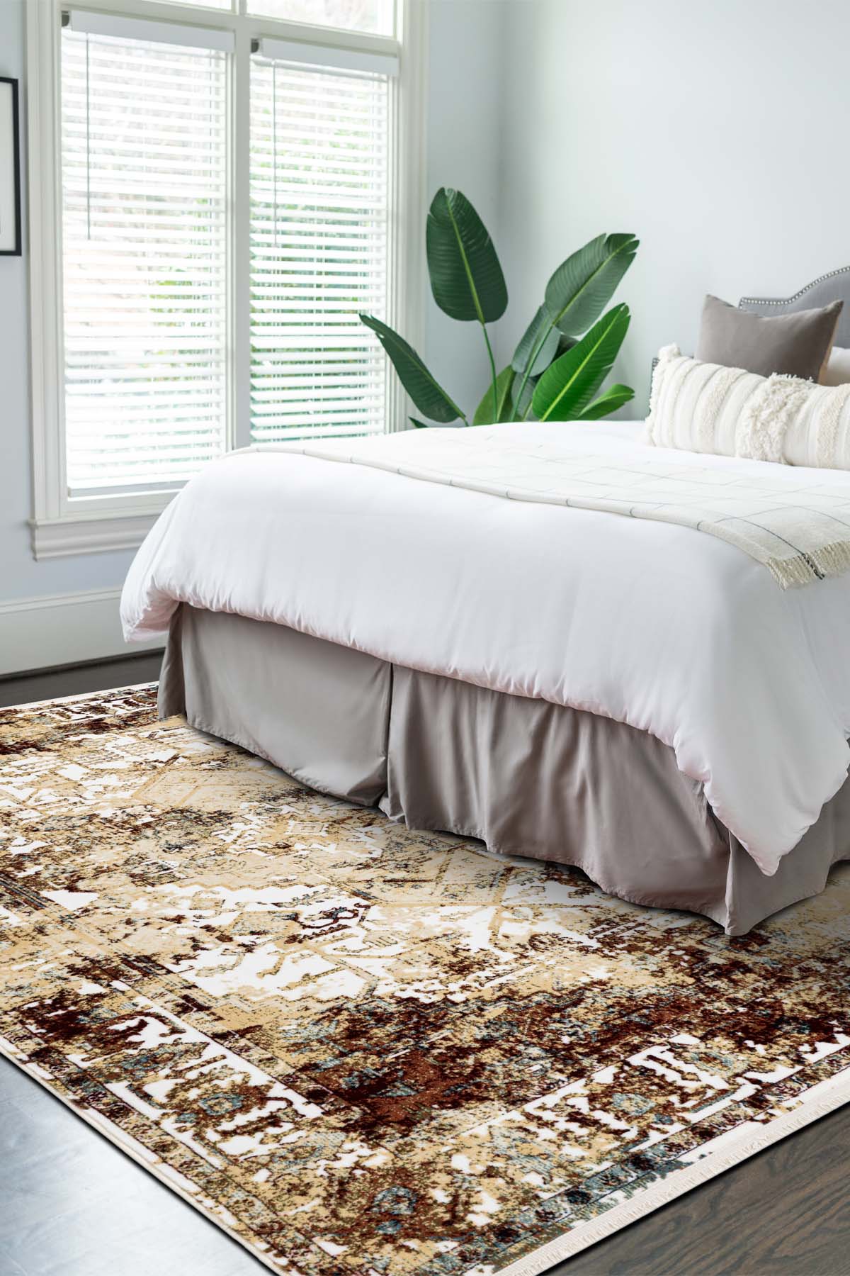 Angorahome Ethnic Dokuma Makine Halısı 1923BD 160 x 245 Dikdörtgen - 4