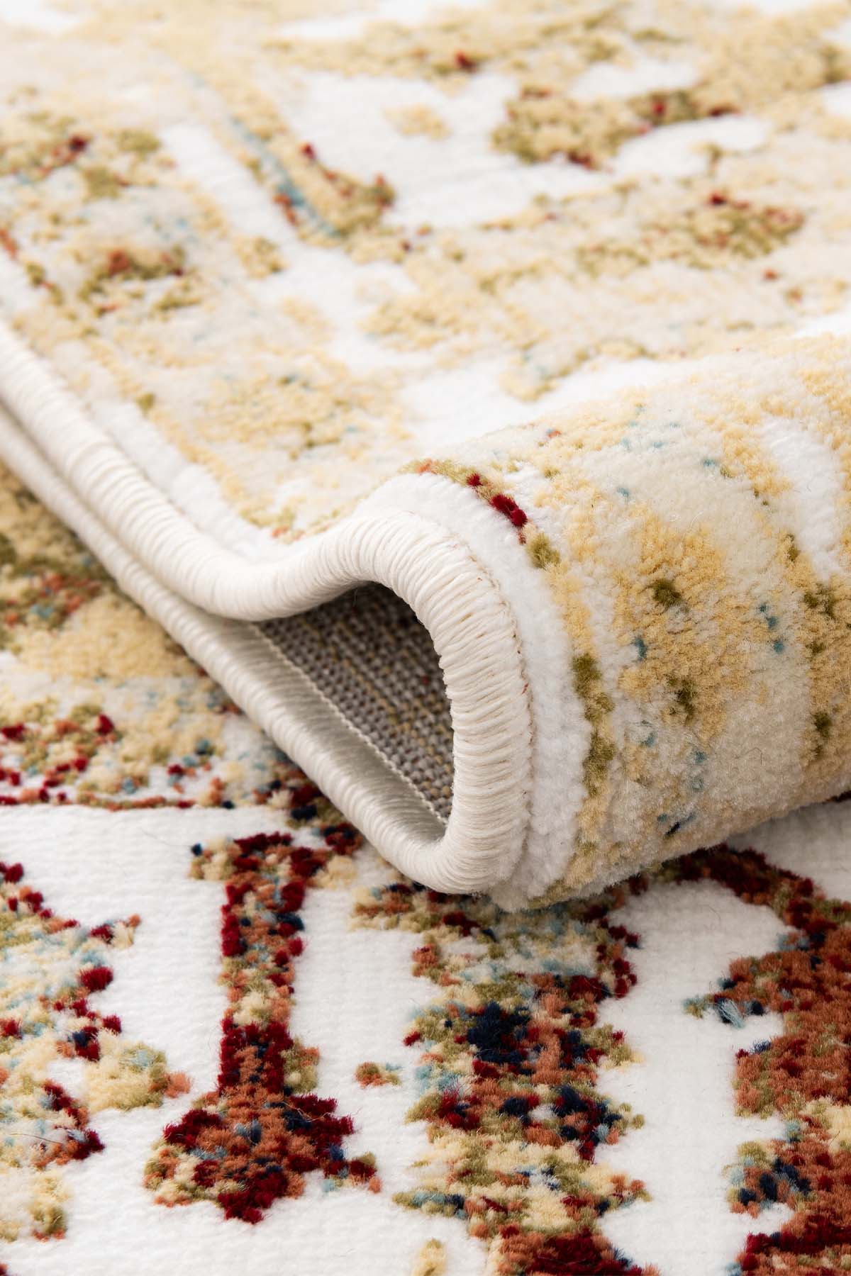 Angorahome Ethnic Dokuma Makine Halısı 1923BD 160 x 160 Yuvarlak - 4