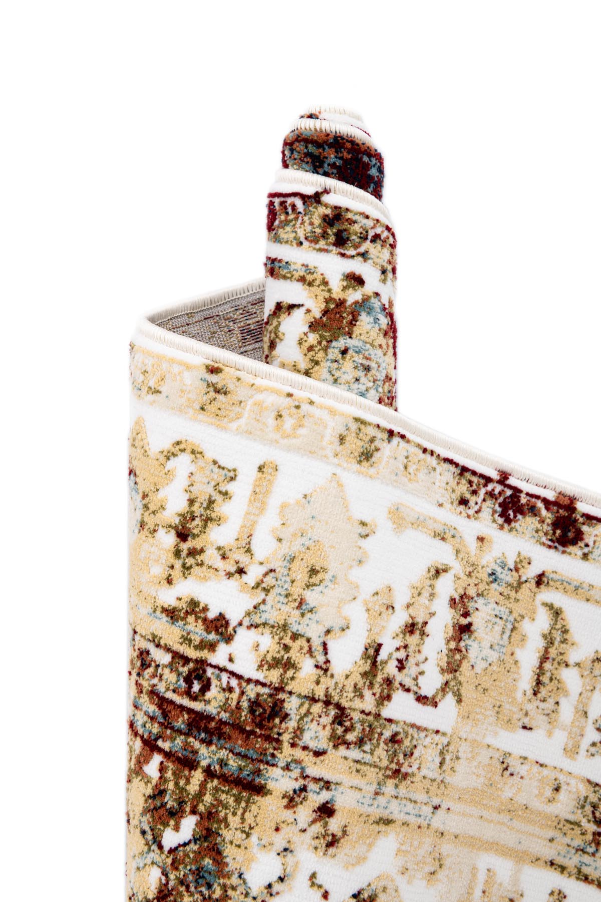 Angorahome Ethnic Dokuma Makine Halısı 1923BD 160 x 160 Yuvarlak - 8