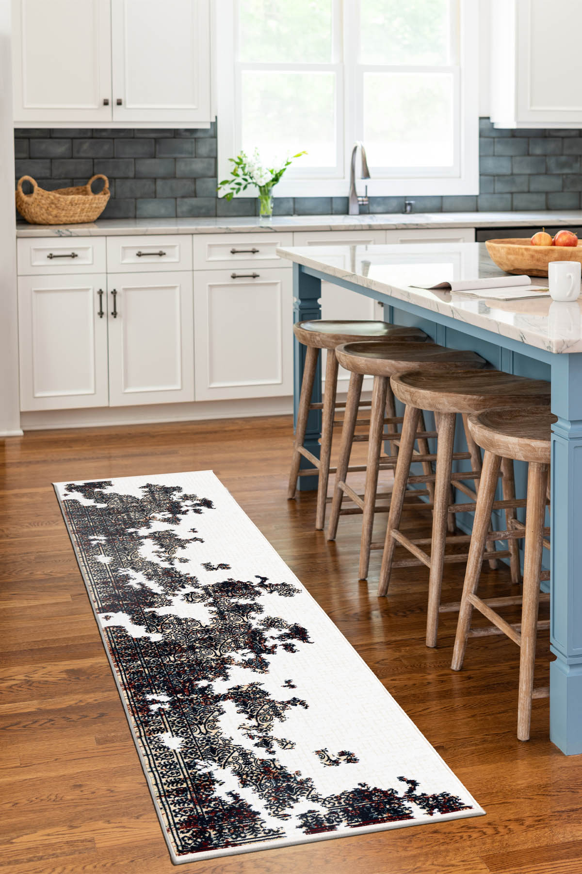 Angorahome Ethnic Dokuma Makine Halısı 1939KR 80 x 305 Dikdörtgen - 2