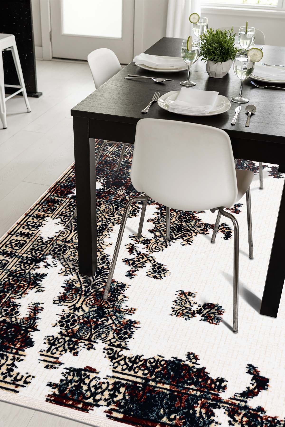 Angorahome Ethnic Dokuma Makine Halısı 1939KR 160 x 245 Dikdörtgen - 2